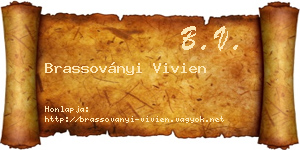 Brassoványi Vivien névjegykártya